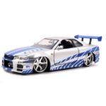 Jada Toys Fast and Furious 1 24 Diecast Nissan GT R R34 – Vehículo, Plateado