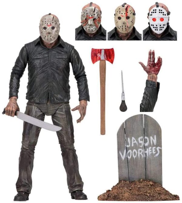 NECA - Figura de acción de escala Viernes 13 - 7" - Ultimate Part 5 Jason