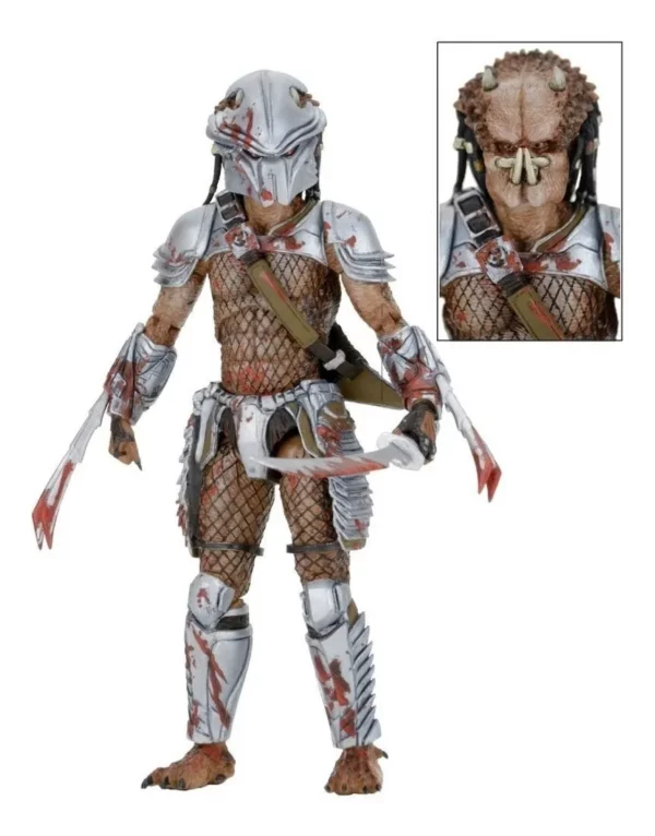 NECA - Predator - Figuras de acción de escala de 7" - Serie 18 - Cabeza de cuerno