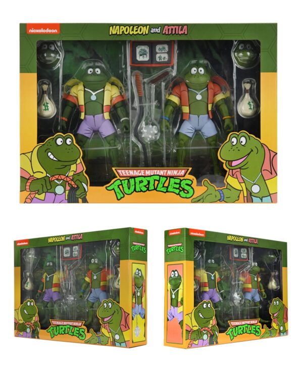 NECA tortugas ninja pack Napoleon & Atilla Frog – 18 cm