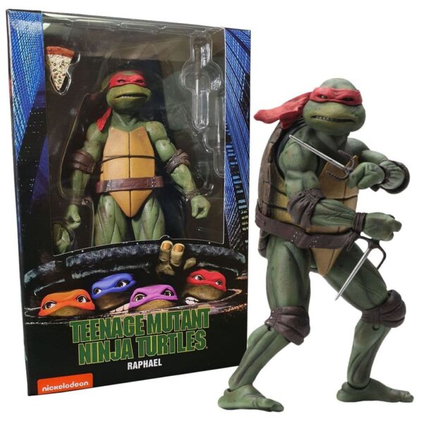 Neca Figura Tortuga Ninja 1990 Raphael 7"