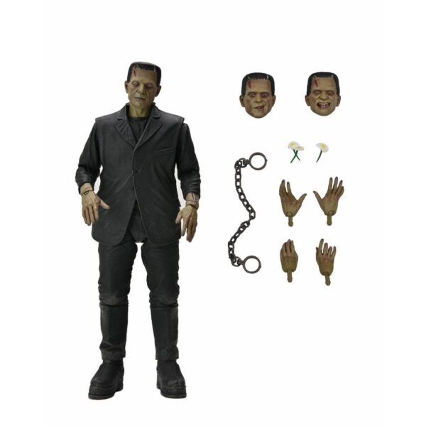 NECA Universal Monsters Frankenstein's Monster Figura de acción [última versión, a todo color]