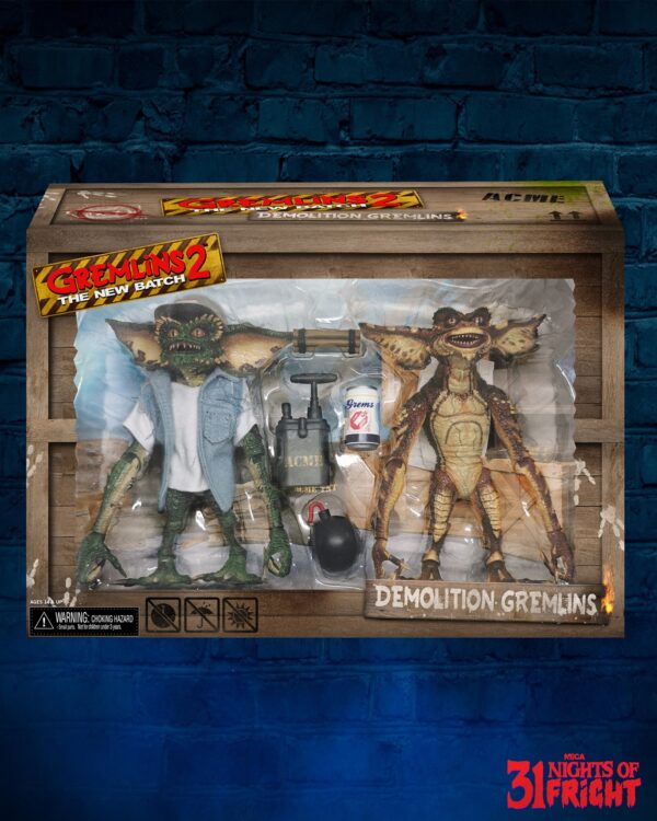 Neca gremlins 2 7 ″: paquete de 2 de Demolition Gremlin
