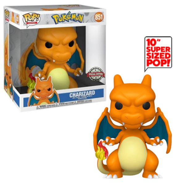 FUNKO POP DELUXE! Games - Pokémon: Charizard 10´´ Super Sized Especial Edition