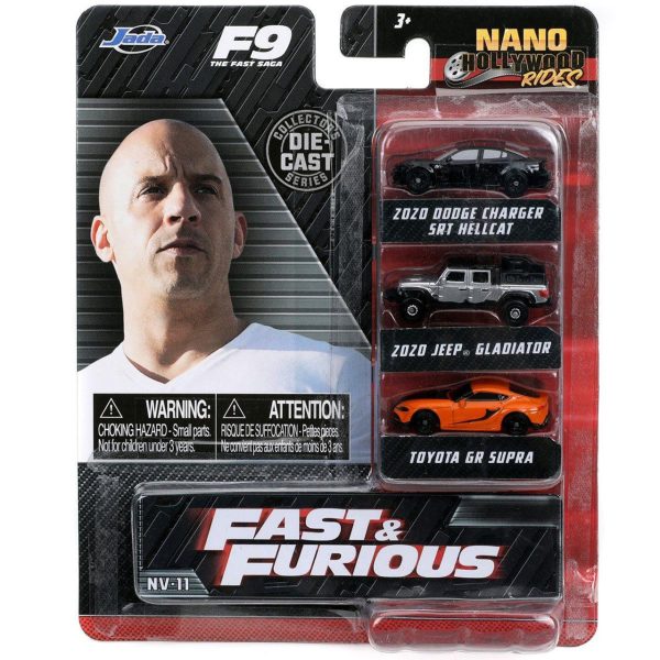 Nano Hollywood Rides Fast & Furious (F9) Die-cast Vehicle 3-Pack (NV-11)
