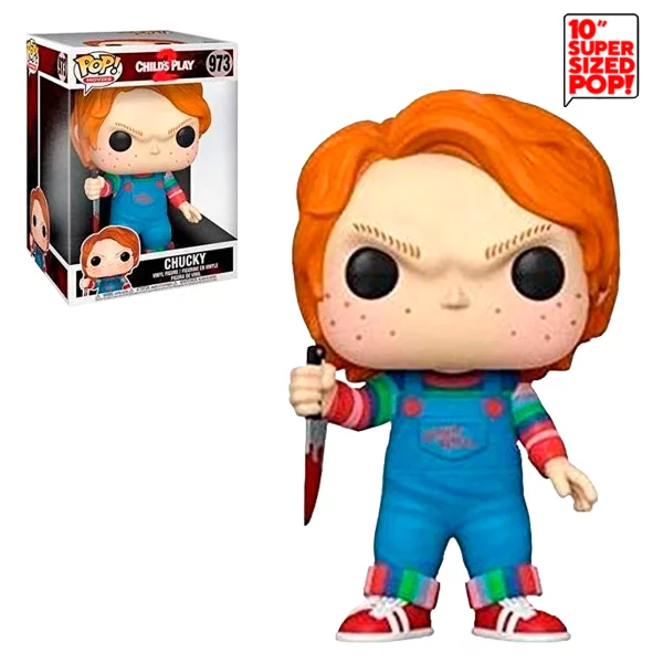 Funko Pop! Movies: Child's Play - Figura de vinilo Chucky de 10 pulgadas