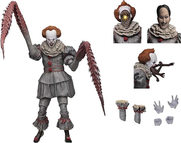 NECA - IT - Figura de acción a escala de 7 pulgadas - Ultimate Pennywise The Dancing Clown (2017)