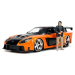 Jada Toys Fast & Furious 1:24 1995 Mazda RX-7 - Coche fundido a presión con figura de 2.75