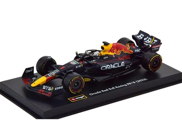 Red Bull Racing RB18 #1 Max Verstappen "Campeonato Mundial de Fórmula Uno F1" (2022) con vitrina 1/43 Diecast