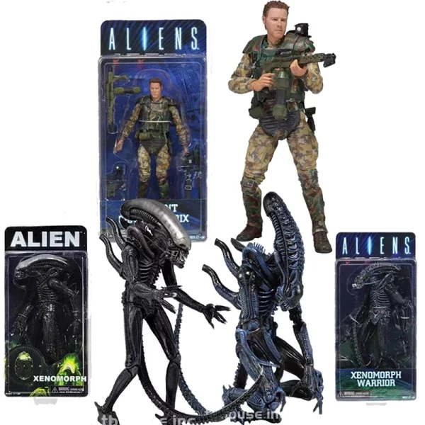Aliens 7 Serie 2 Sargento Windrix, Alien  Xenomorph y Warrior