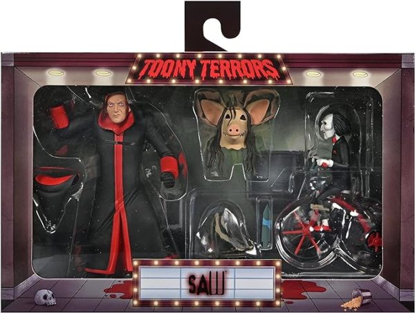 Saw 6″ Scale Action Figure Box Set – Toony Terrors Jigsaw Killer with Billy - Imagen 3