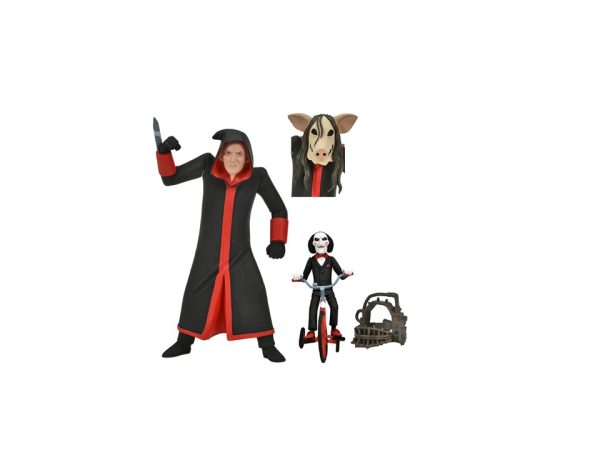 Saw 6″ Scale Action Figure Box Set – Toony Terrors Jigsaw Killer with Billy