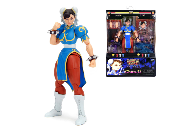 Street Fighter II Figura de acción de Chun Li de 6 pulgadas