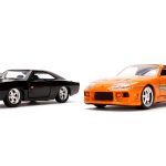 1:32-TwinPack-1970 Dodge Charger RT-1995 Toyota Supra
