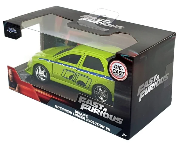1/32 Fast & Furious Brians Mitsubishi Lancer Evo VII Lt Green