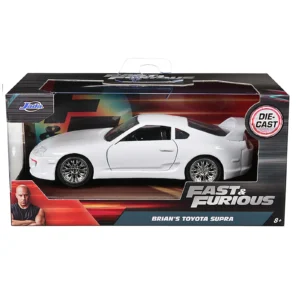 1:32 Toyota Supra blanco  Brian's-rapidos y furiosos